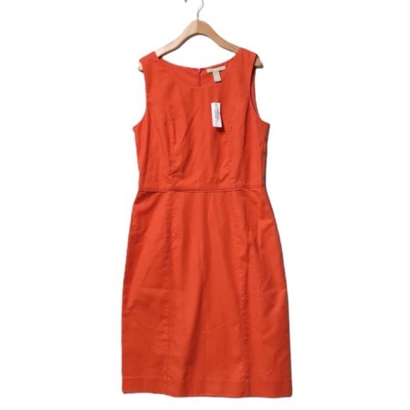 Banana Republic Orange Sleeveless Dress - Picture 2 of 8